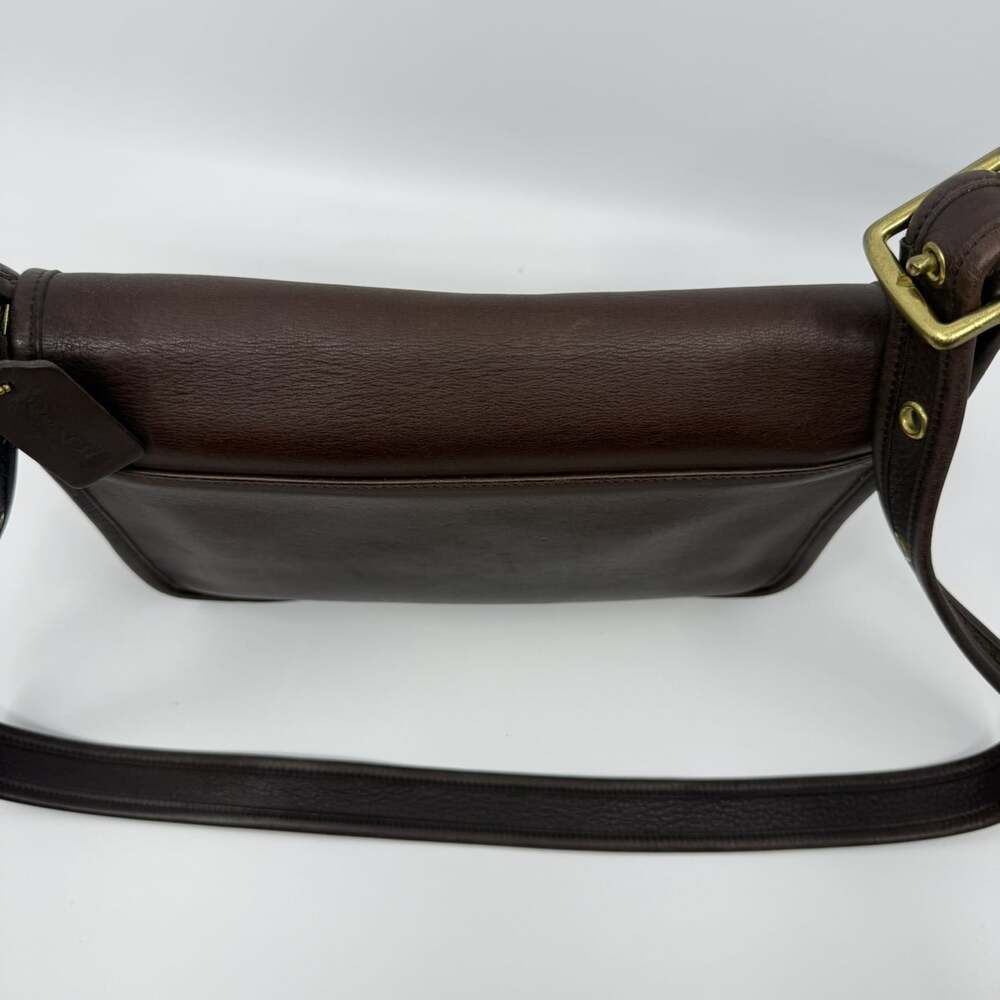 VTG 1997 Coach Patricia's Legacy 9951 Mahogany Brown Leather Shoulder Bag USA - Picture 8 of 16